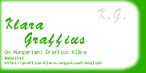 klara graffius business card